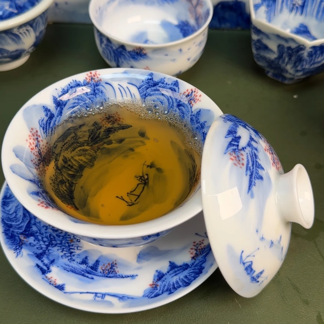 景德镇纯手绘茶具圆圆300