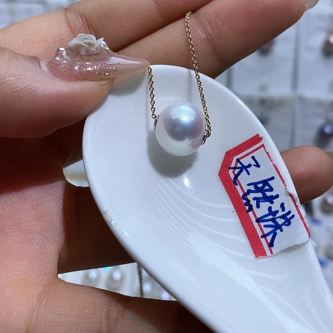 淡水珍珠吊坠(赠链)银S925镶嵌
