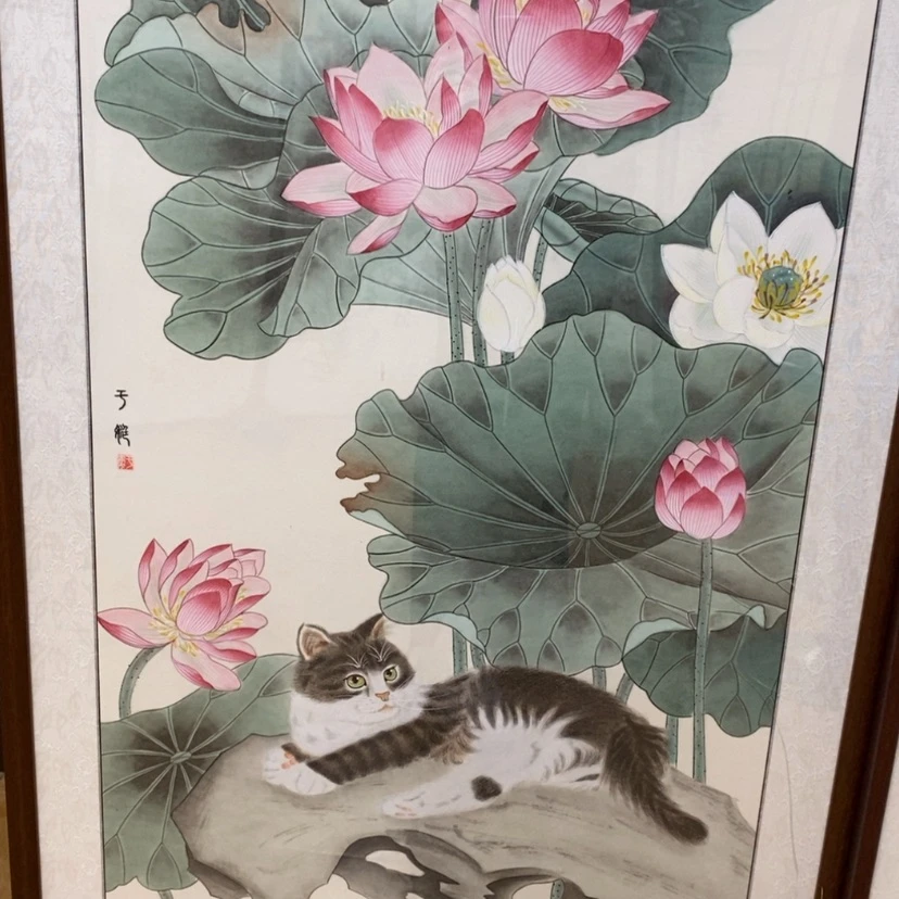 【闪购商品】国画手绘国画工笔带框125.65