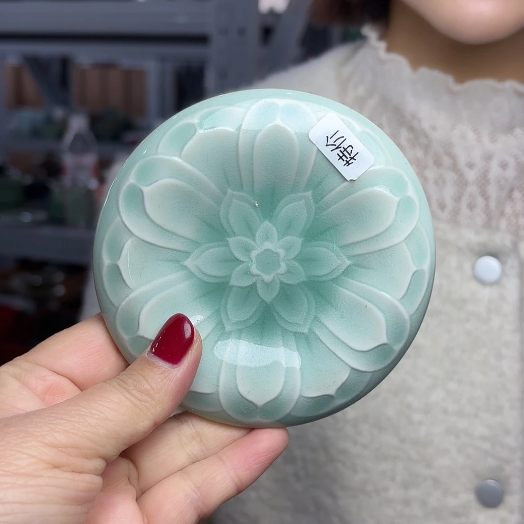 龙泉云间青瓷小米茶器