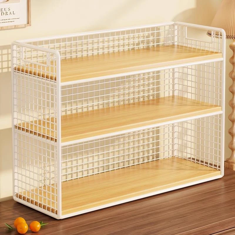 桌面置物架杯架杯子收纳箱家用茶杯架子茶具储物柜多层水杯整理架