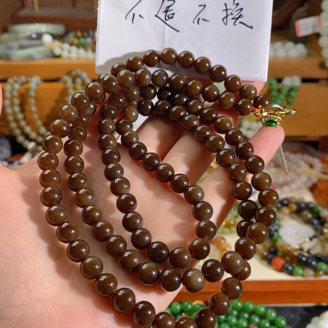 早***丰和田玉未镶嵌手链