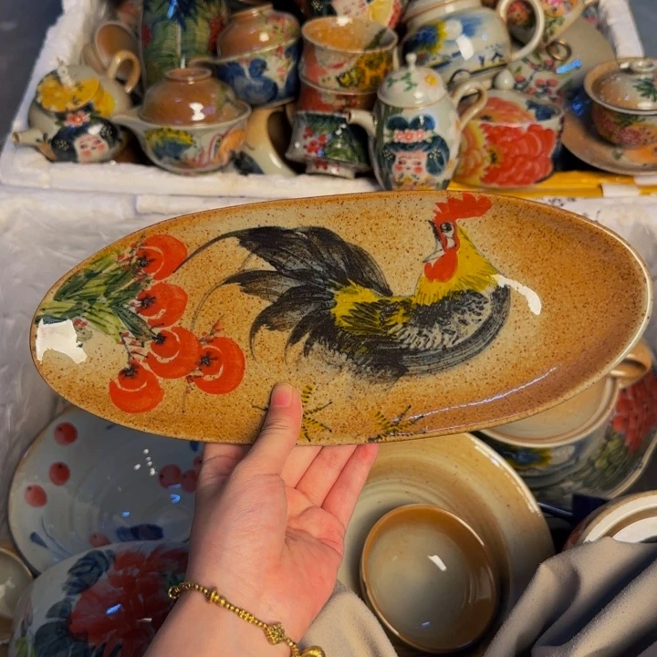 瓷片景德镇陶瓷手工手绘