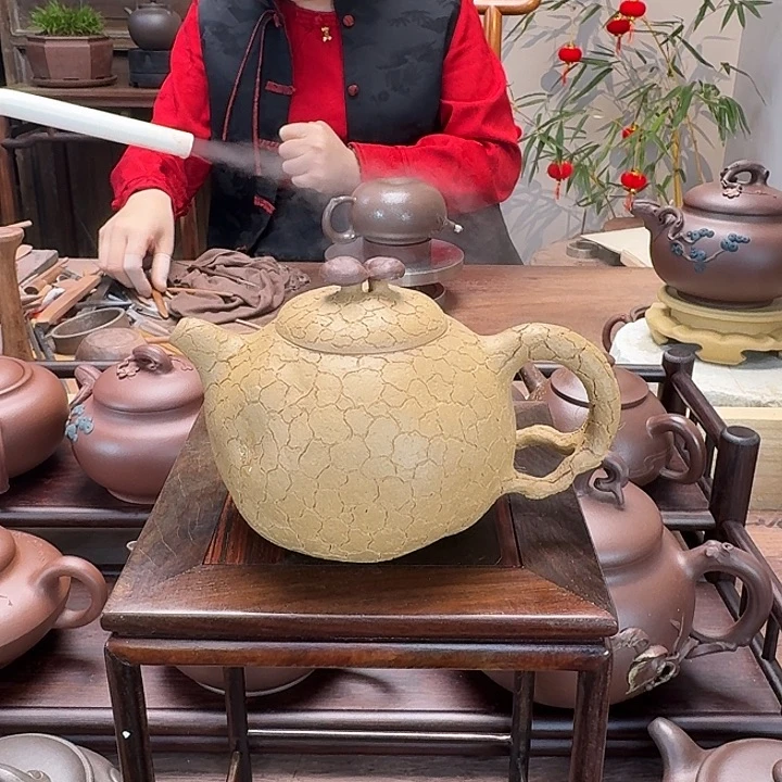 段泥茶杯精工半手制作供春