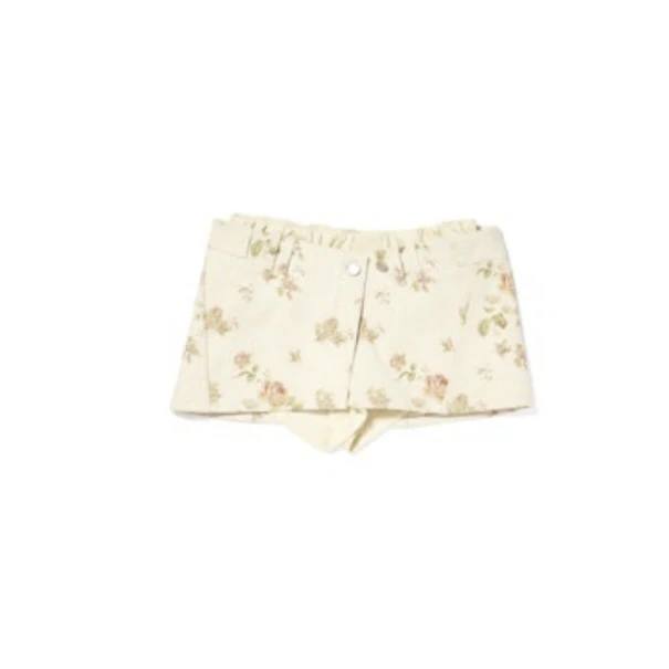 OPEN YY 25早春米色碎花两件套可拆卸半裙