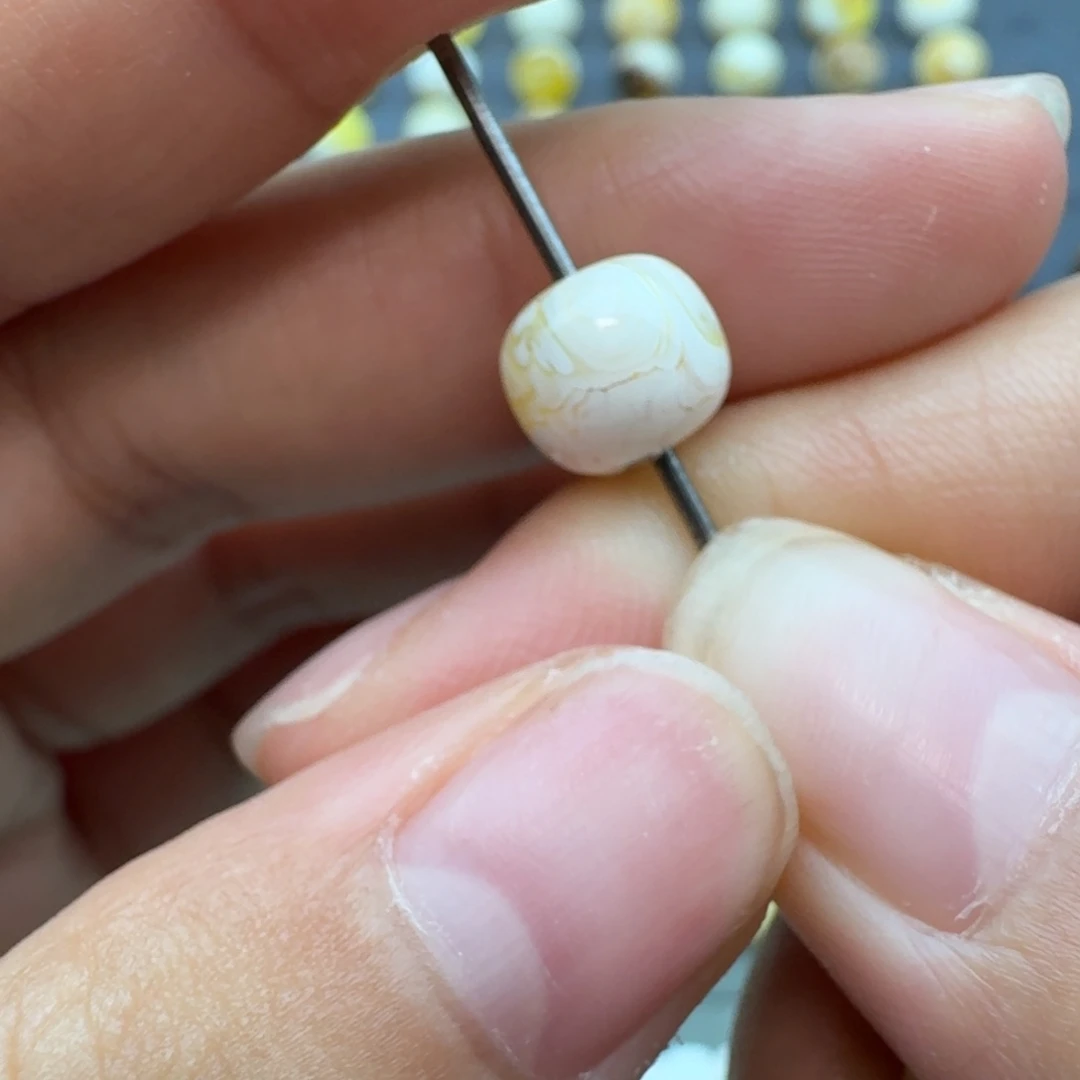 琥珀未镶嵌裸石9加拉丝老型