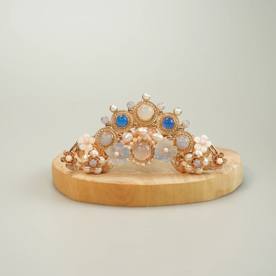 古悦倾城【心宁发冠】古风汉服头饰国风古装发饰复古宋制明制冠配饰