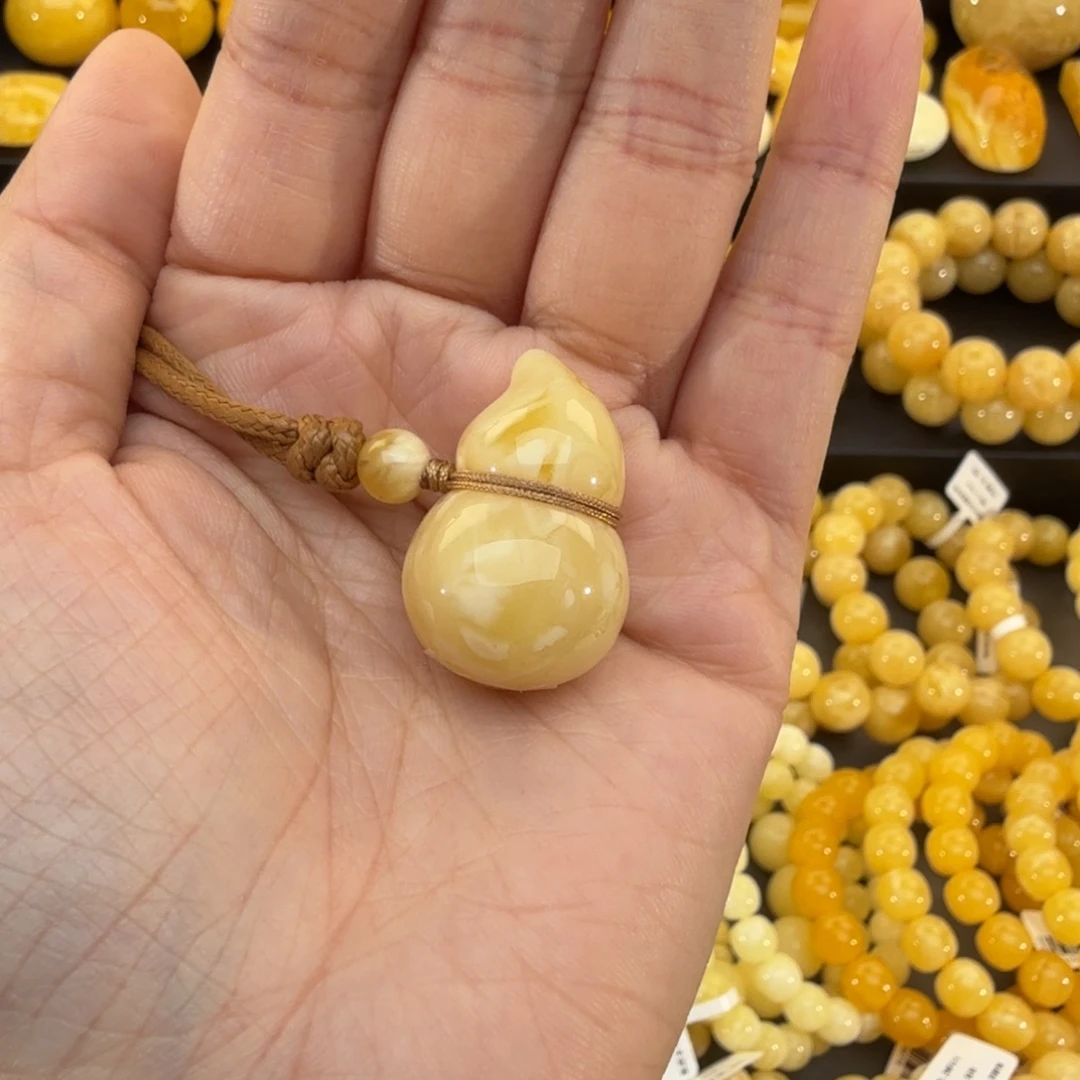 琥珀未镶嵌裸石葫芦