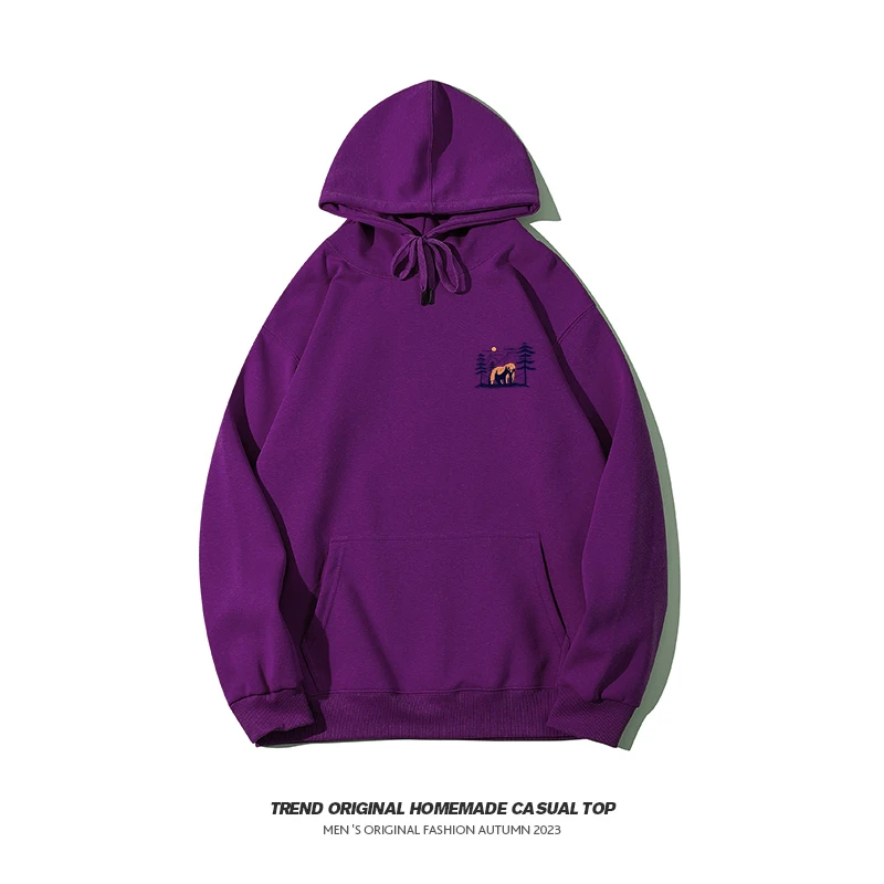 【卫衣系列】橘熊男女同款无性别穿搭 350g连帽卫衣