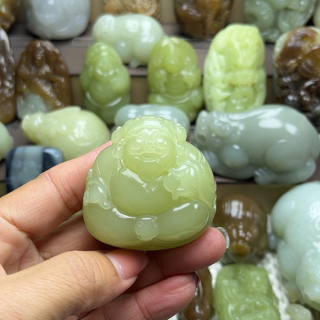 念***旧和田玉未镶嵌挂件