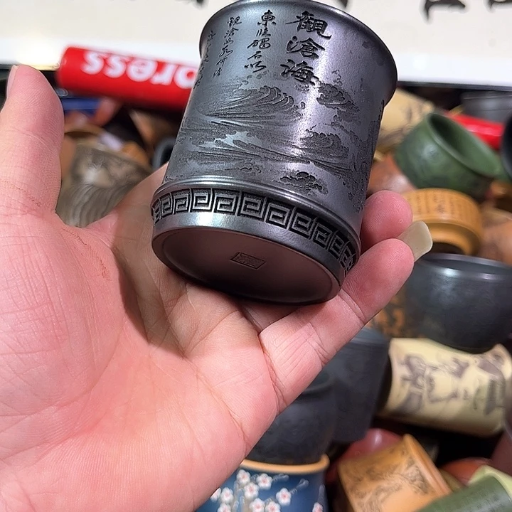茶杯紫砂全手工紫砂主人杯
