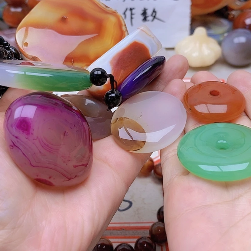 【闪购商品】未镶嵌玛瑙/玉髓珠宝半成品曹*