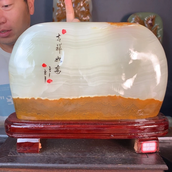 石材天然古青石原石摆件
