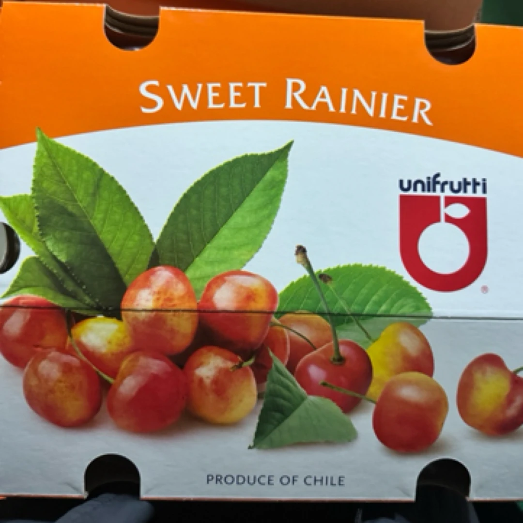 【锁子扣5J】智利RAINIER海运雷尼尔车厘子包邮G 内附果径卡