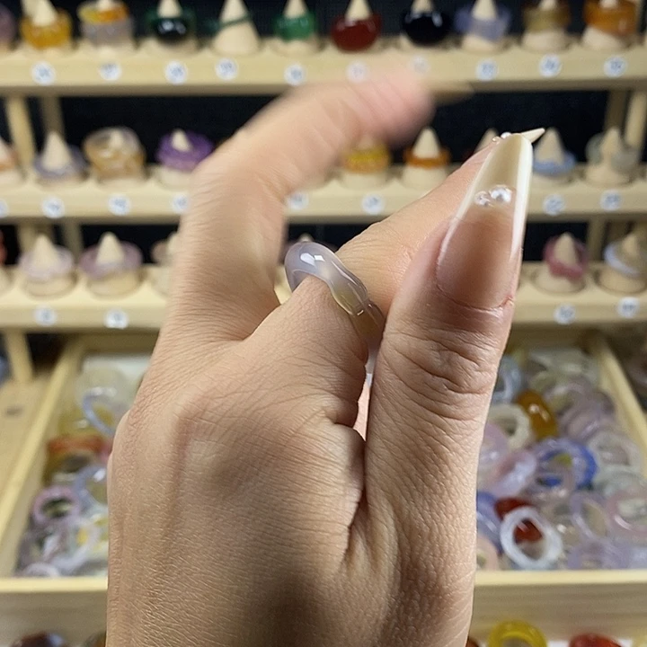 玛瑙/玉髓未镶嵌戒指