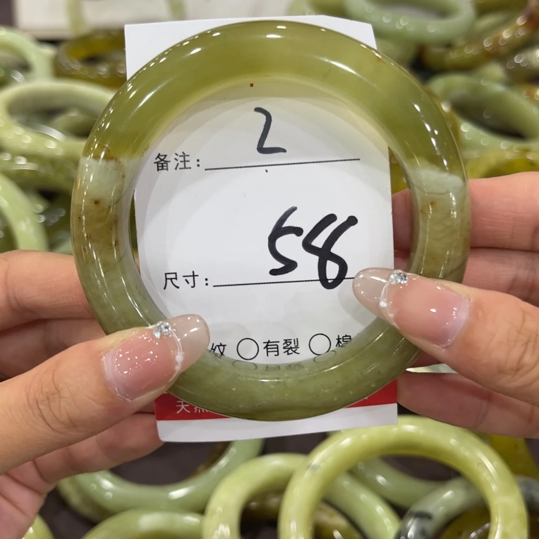 岫玉未镶嵌手镯天然岫玉