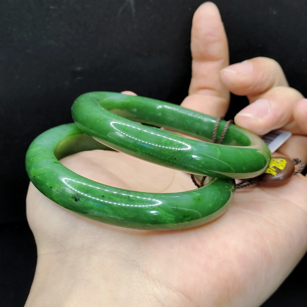 【老三珠宝】和田玉宽条手镯【多样性发其一】圈口53-62mm