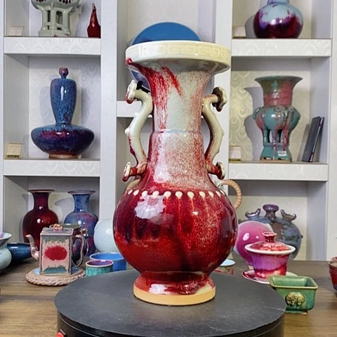 摆件禹州神后钧瓷原产地~