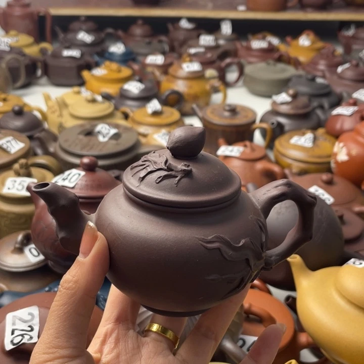 紫砂茶壶德**鸭紫砂微瑕