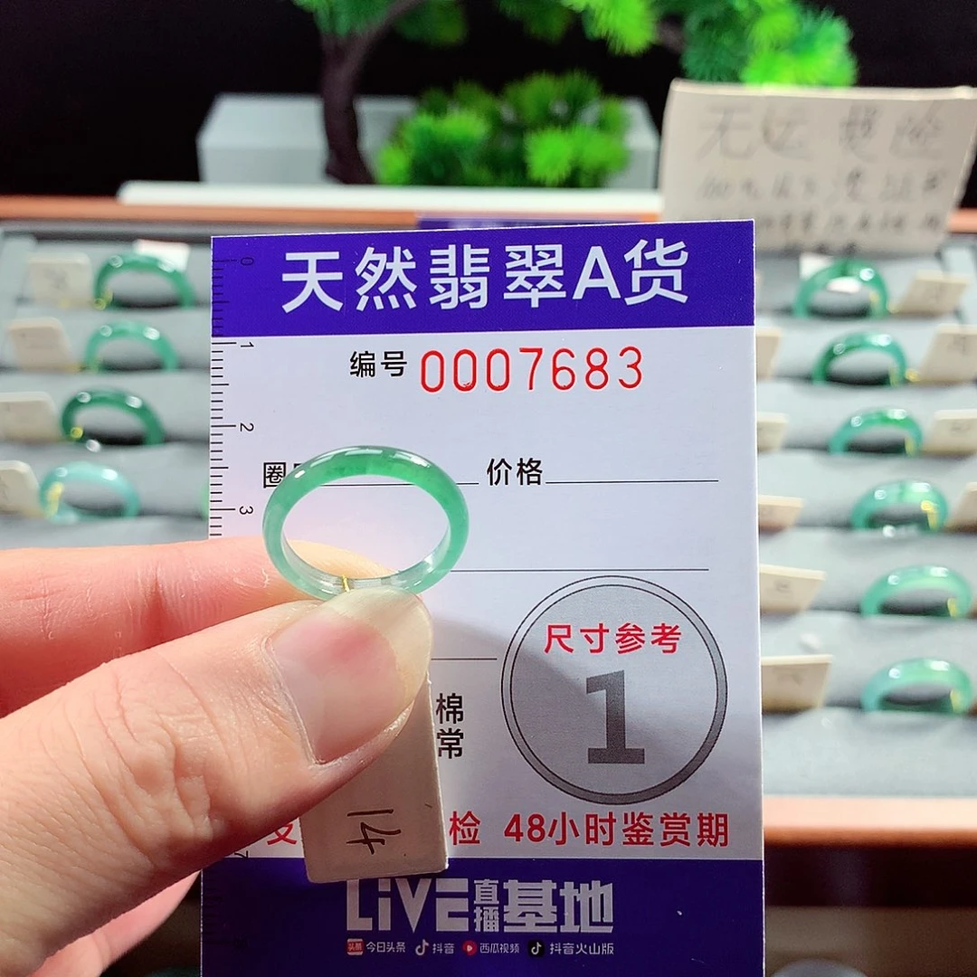 翡翠戒指未镶嵌14号