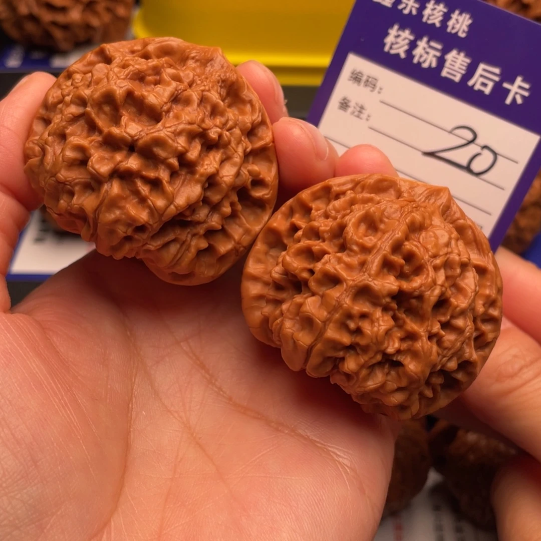 文玩核桃把件官帽48尺