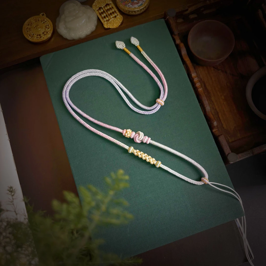 绳漫原创设计精工八股吊坠绳中国风清新款式BG-107