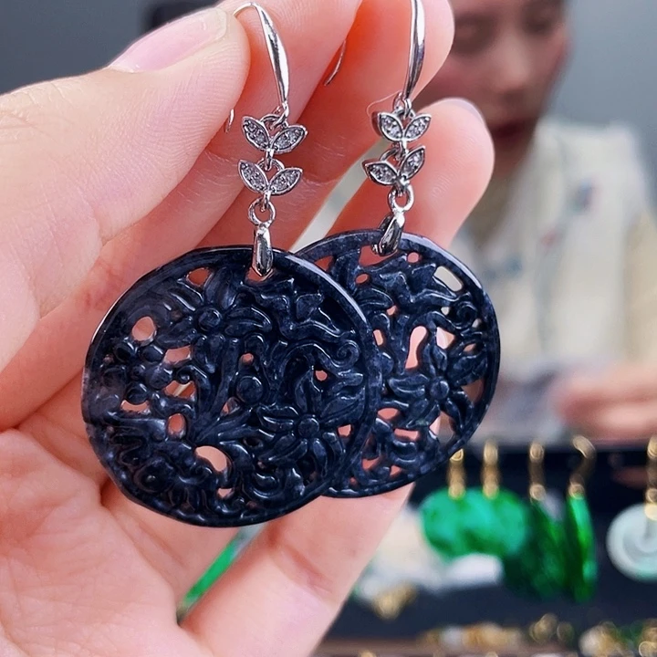 翡翠耳饰未镶嵌饰品