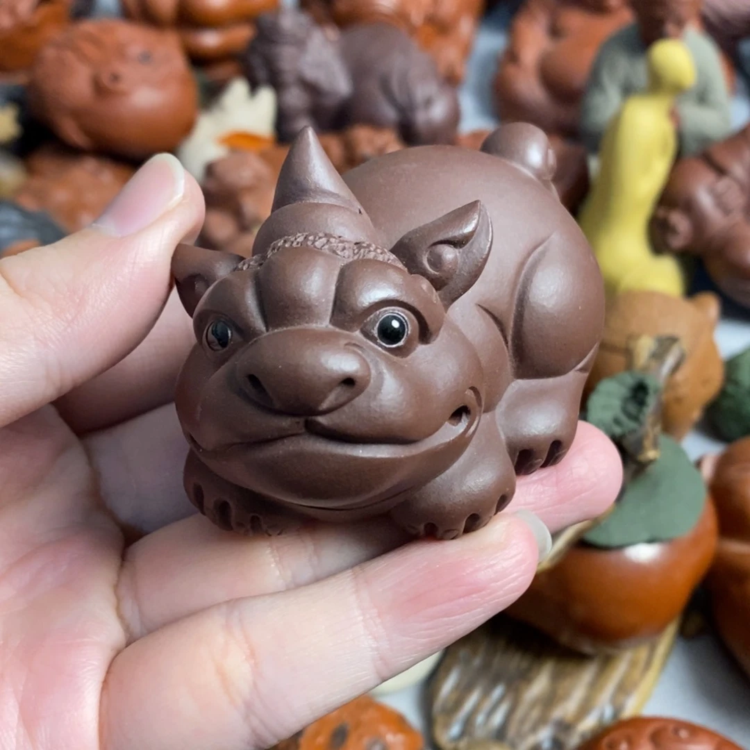 【闪购商品】紫砂茶宠三****?紫砂瑕疵