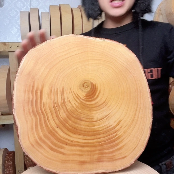❁***声木银杏树菜板原木切割
