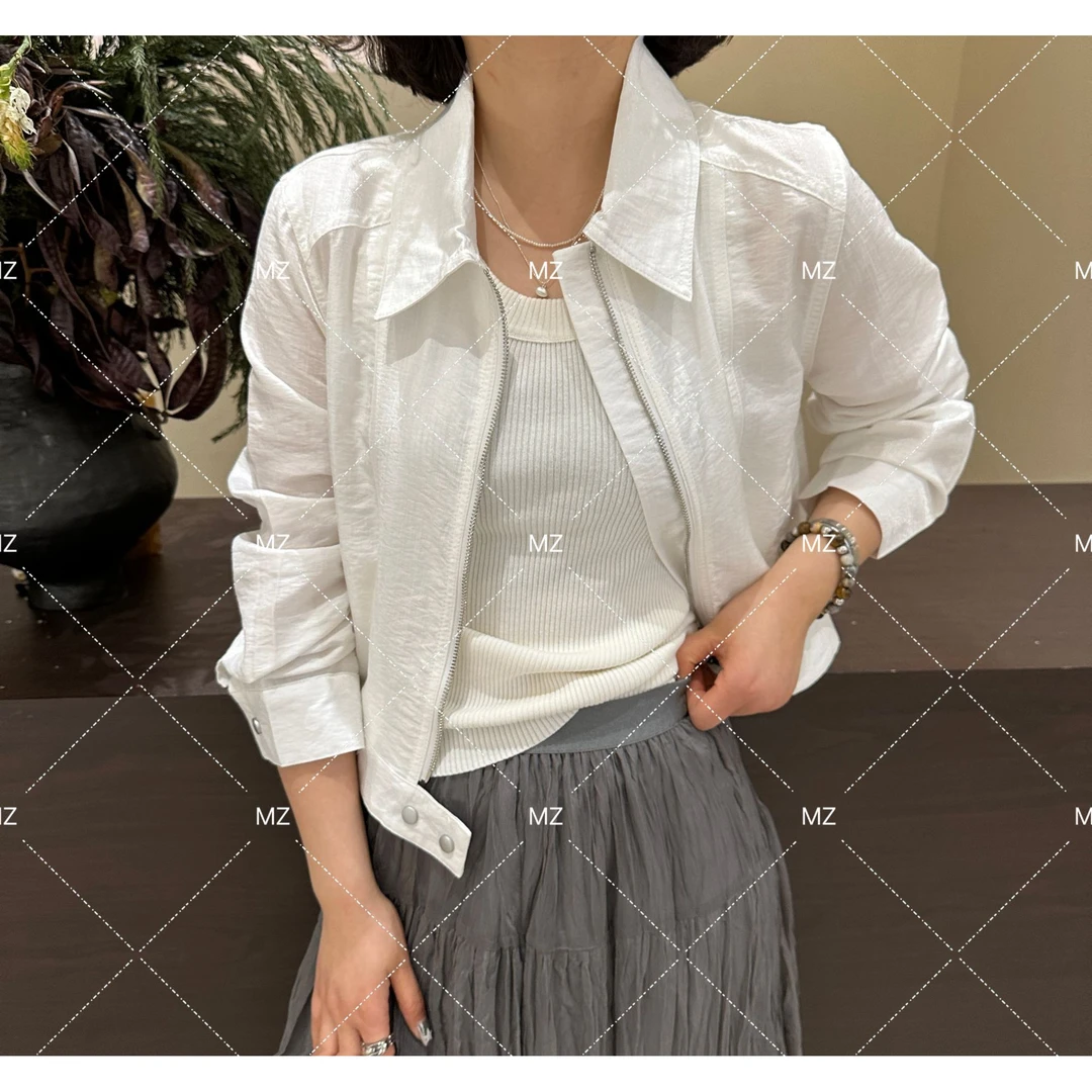 【格子家】气质薄款夏季小众休闲百搭显瘦短款防晒外套A898