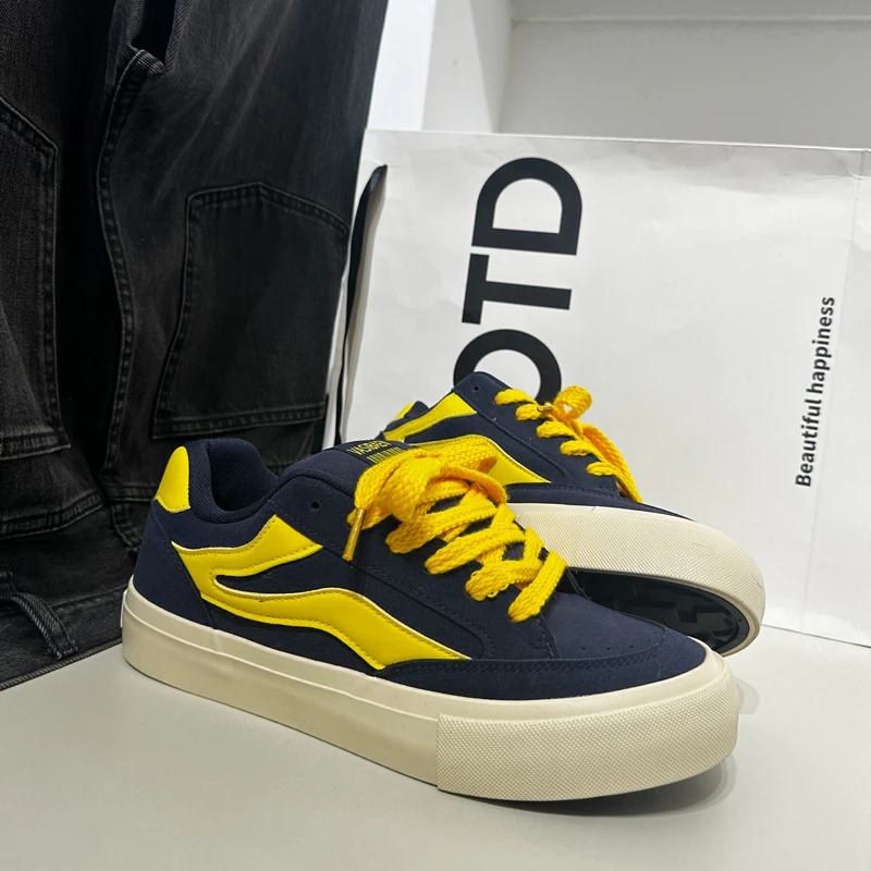 鞋子男爆款2025新款休闲鞋增高学生厚底板鞋男士时尚痞帅百搭潮鞋