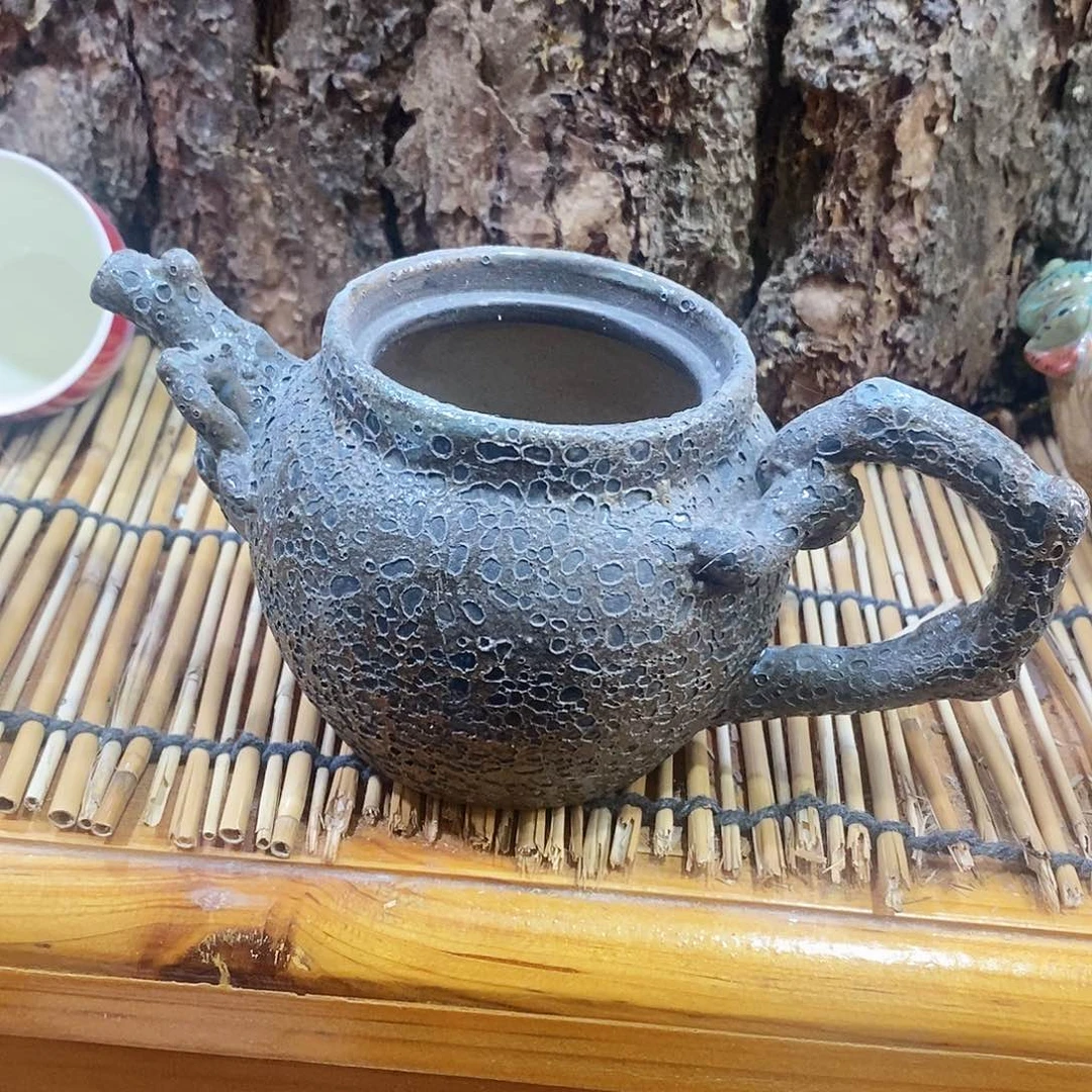 粗陶志野柴烧茶器