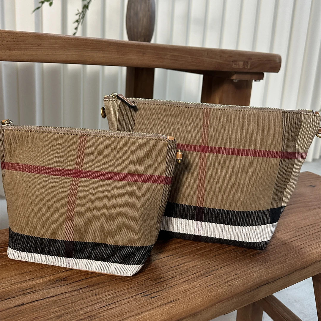 黄麻小内胆包可diy高级感洗漱包化妆包收纳高级感可拓展斜挎