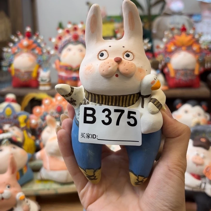 摆件手捏陶艺摆件