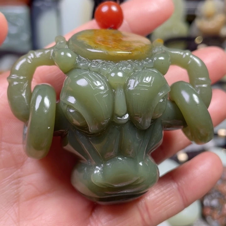 和田玉未镶嵌挂件