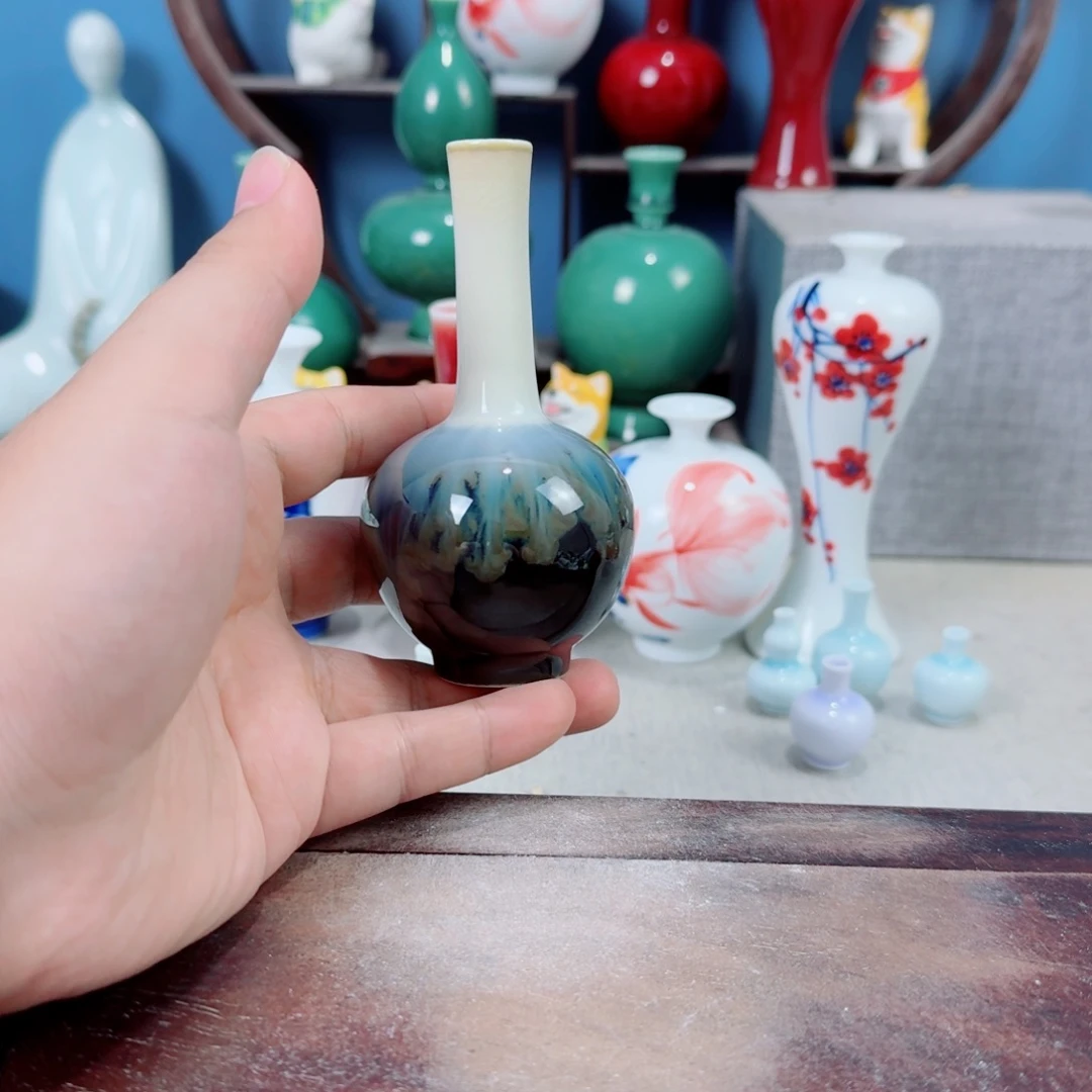 陶瓷手工小花器摆件