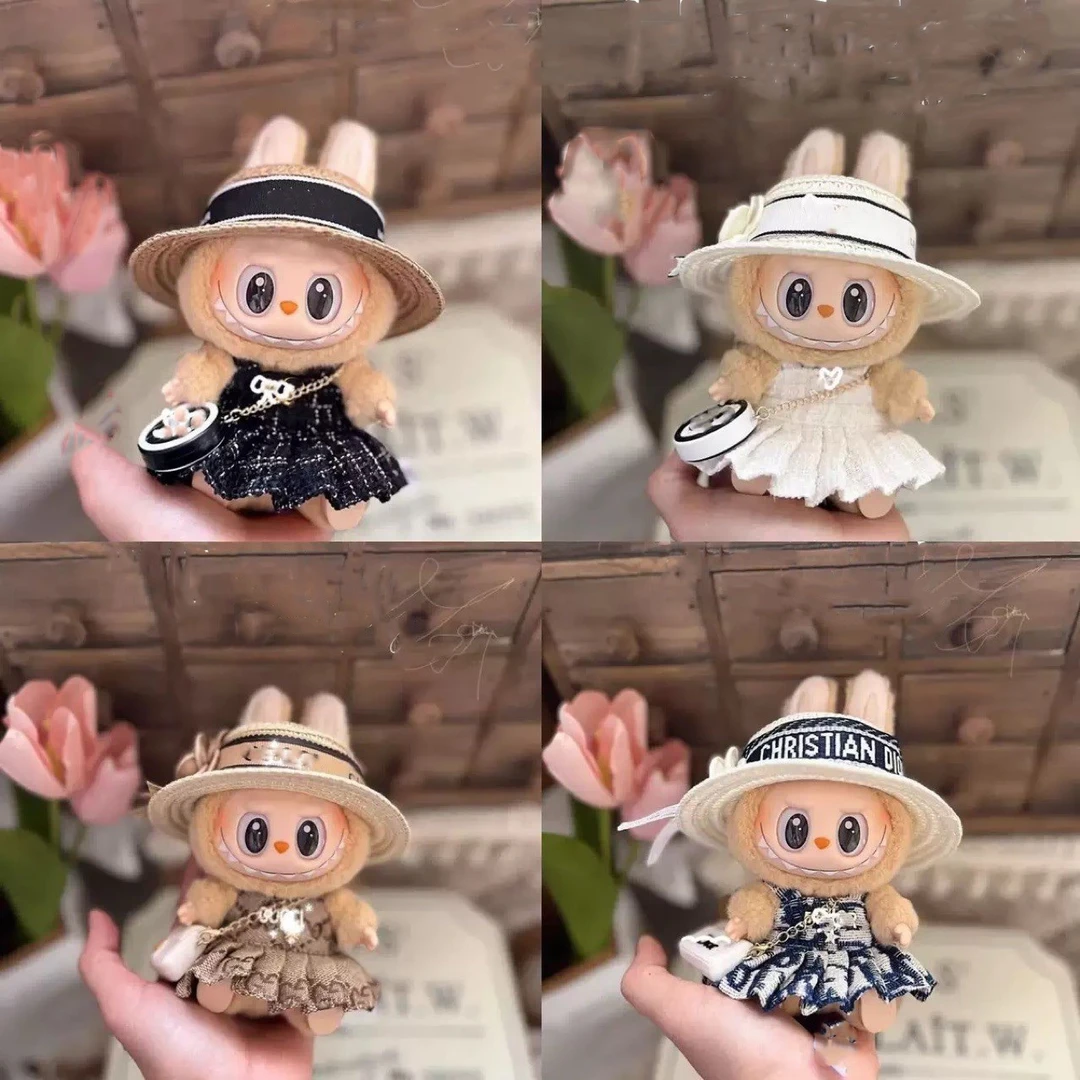 【仅衣服】娃衣适用一代二代马卡龙拉布布labubu搪胶玩偶衣服着替