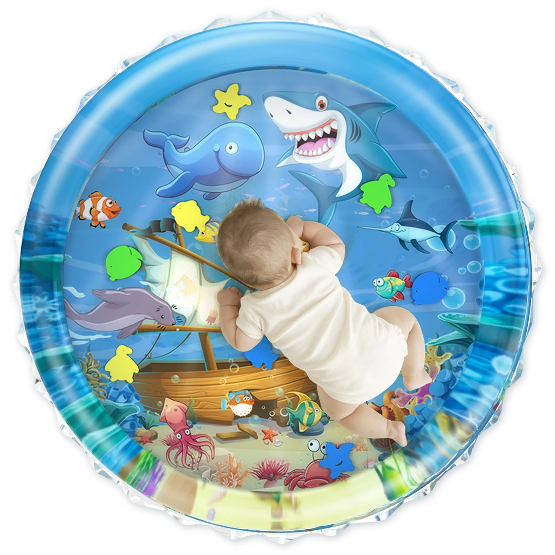 拍拍水垫婴幼儿爬行水垫玩具充气可注水防摔夏季宝宝学爬神器加厚