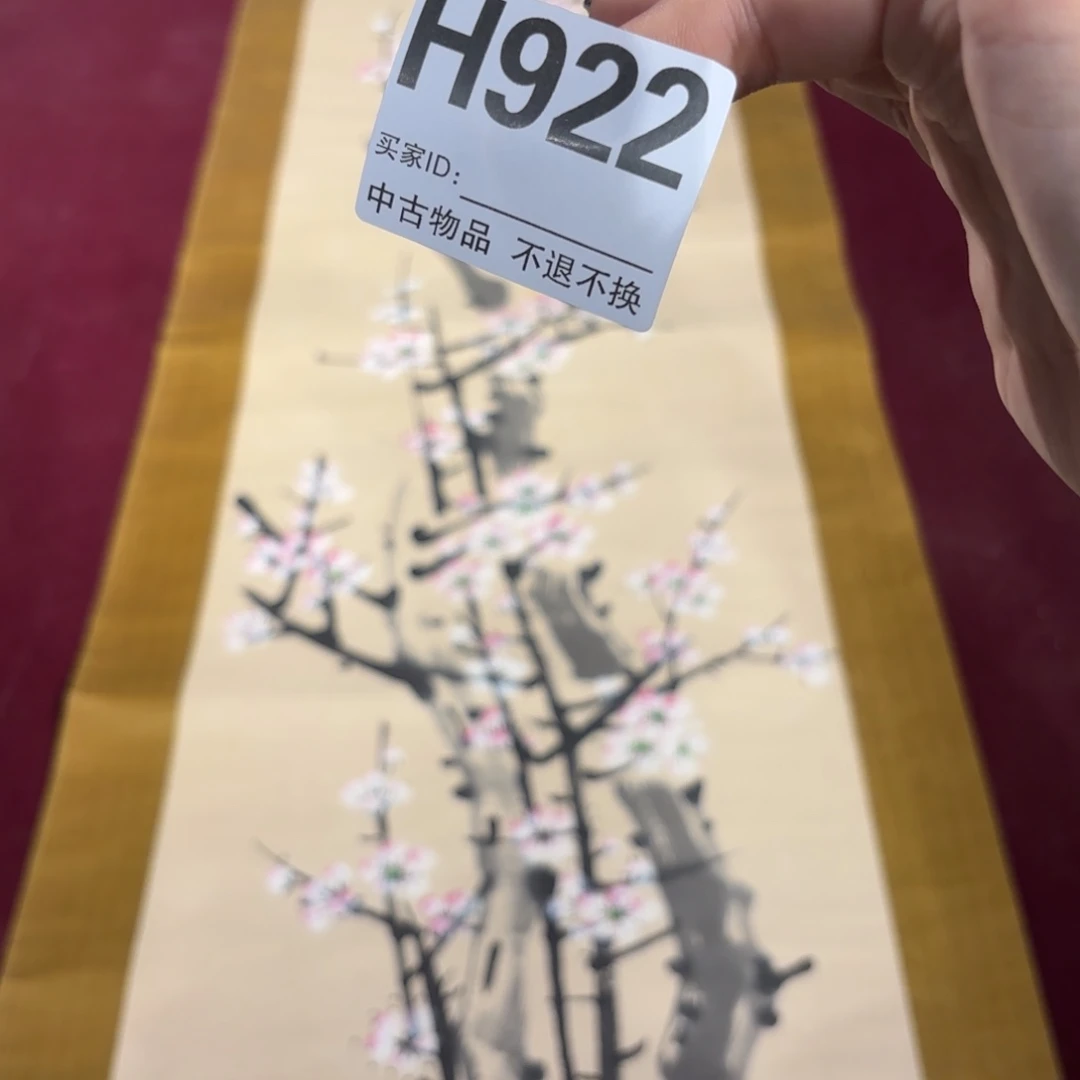 青***雅书法H922卷轴纸本凌裱