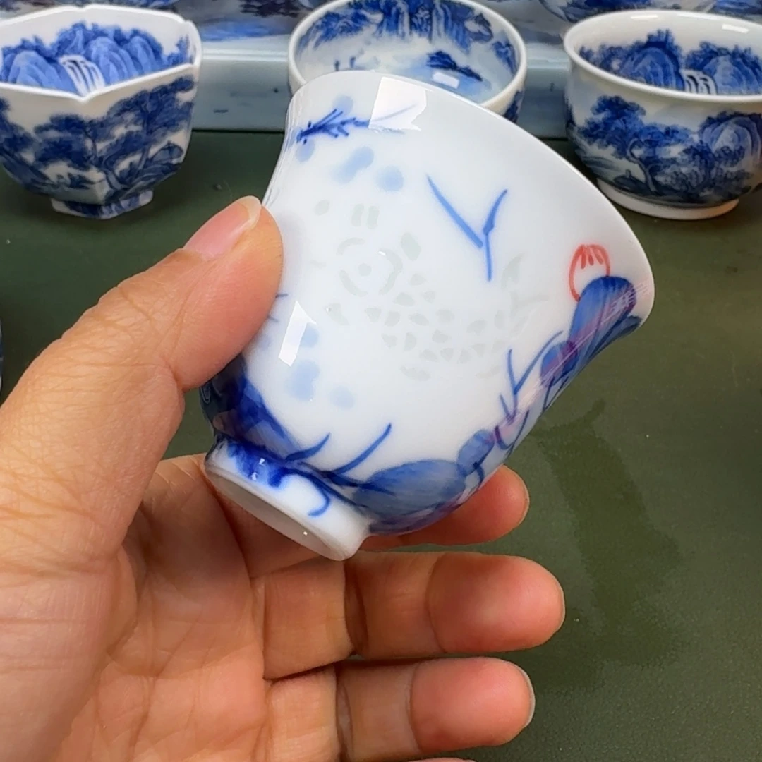 陶景德镇纯手绘茶具圆圆202