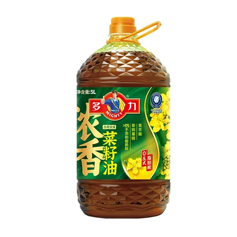多力小榨浓香菜籽油5L