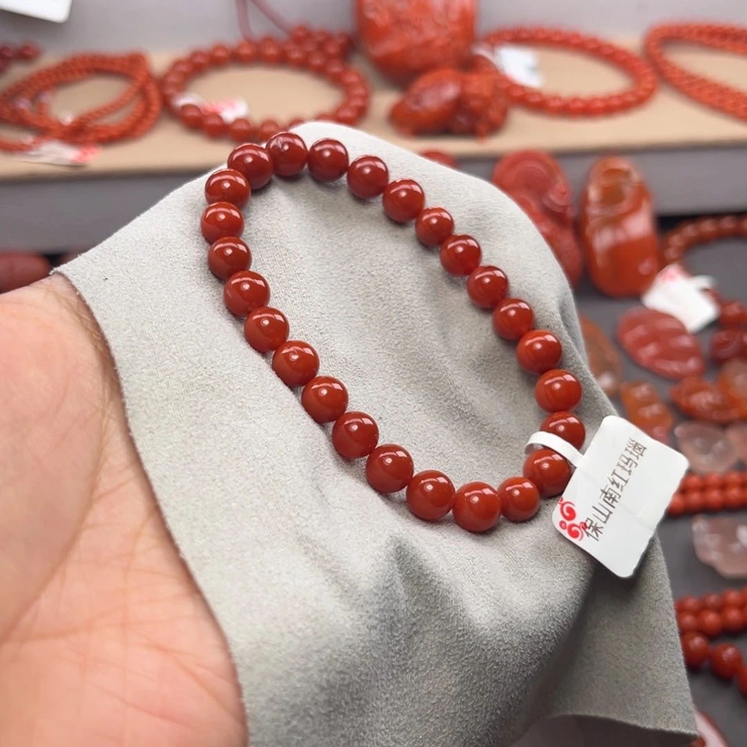 南红玛瑙未镶嵌手链