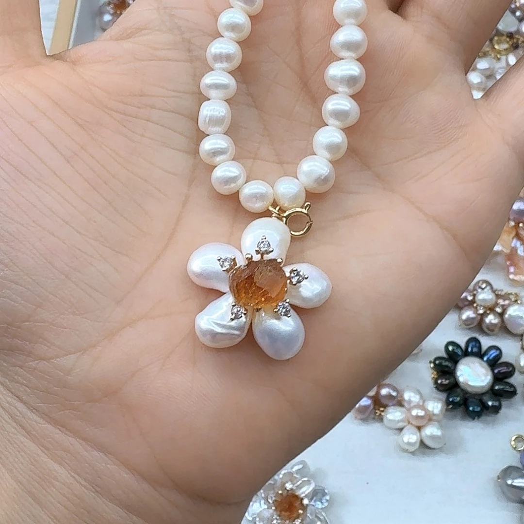 淡水珍珠未镶嵌吊坠(不含链)