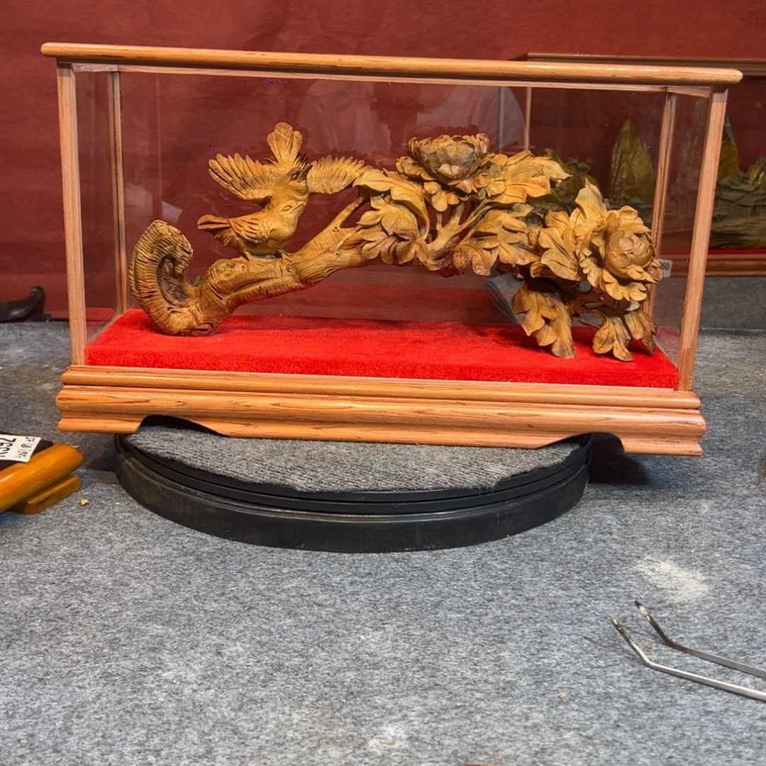 虚***竹金丝楠崂山檀香摆件