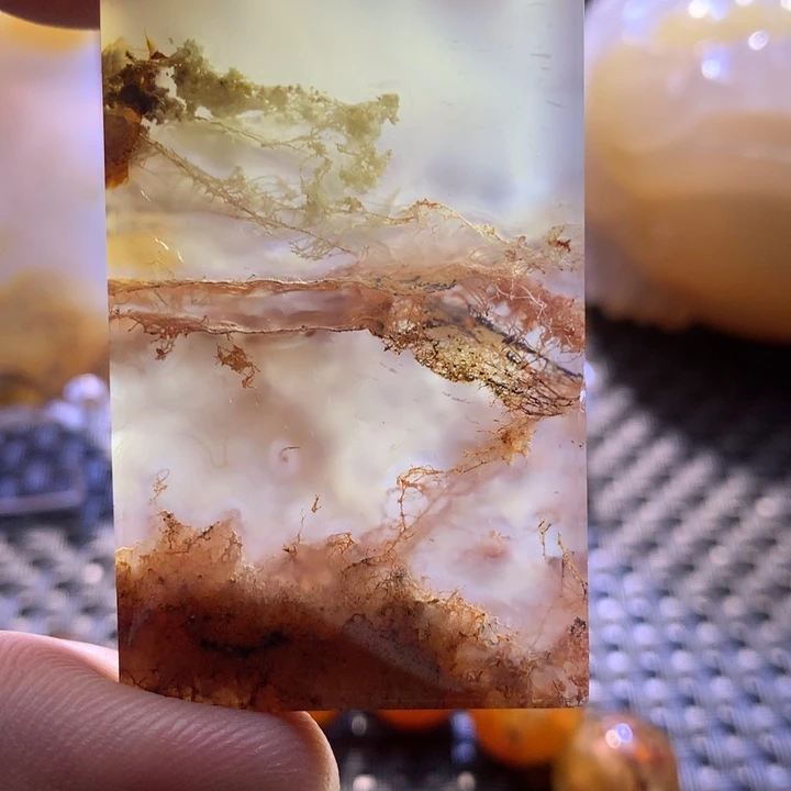 烤***傅玛瑙/玉髓颈饰未镶嵌