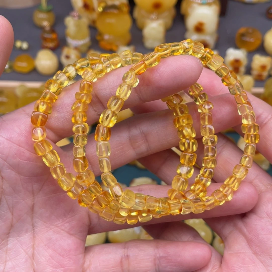 裸石琥珀未镶嵌随机一条