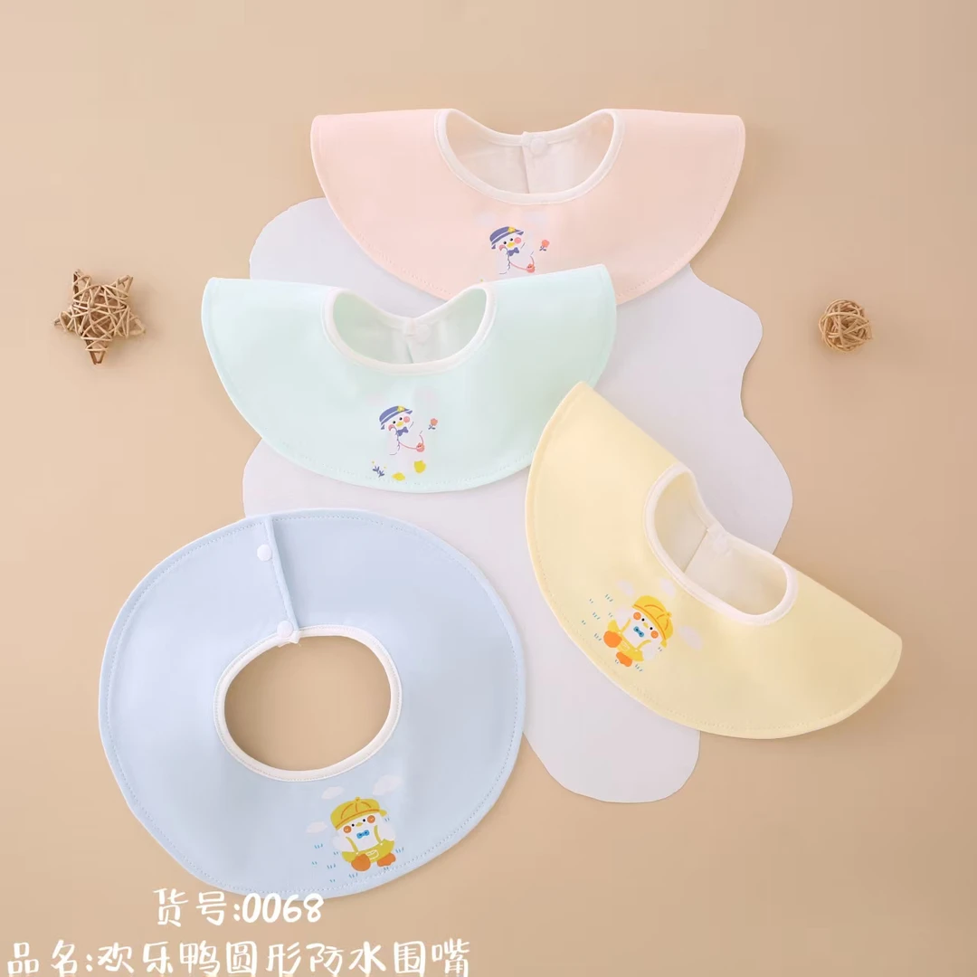 婴儿纯棉防水围嘴防吐奶口水巾春秋夏季薄款宝宝