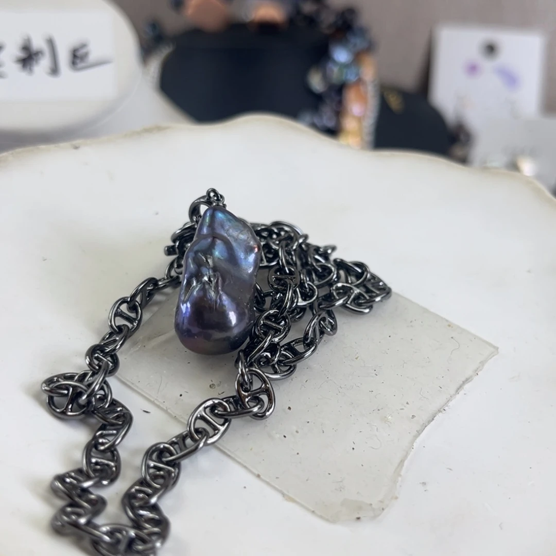 淡水珍珠未镶嵌项链【纯恬】