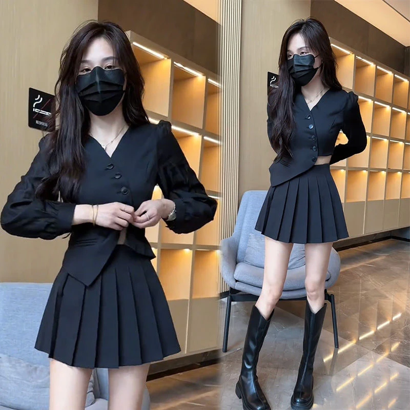 1006时尚两件套2025春季新款时髦减龄上衣减龄裙子韩版套装女时尚