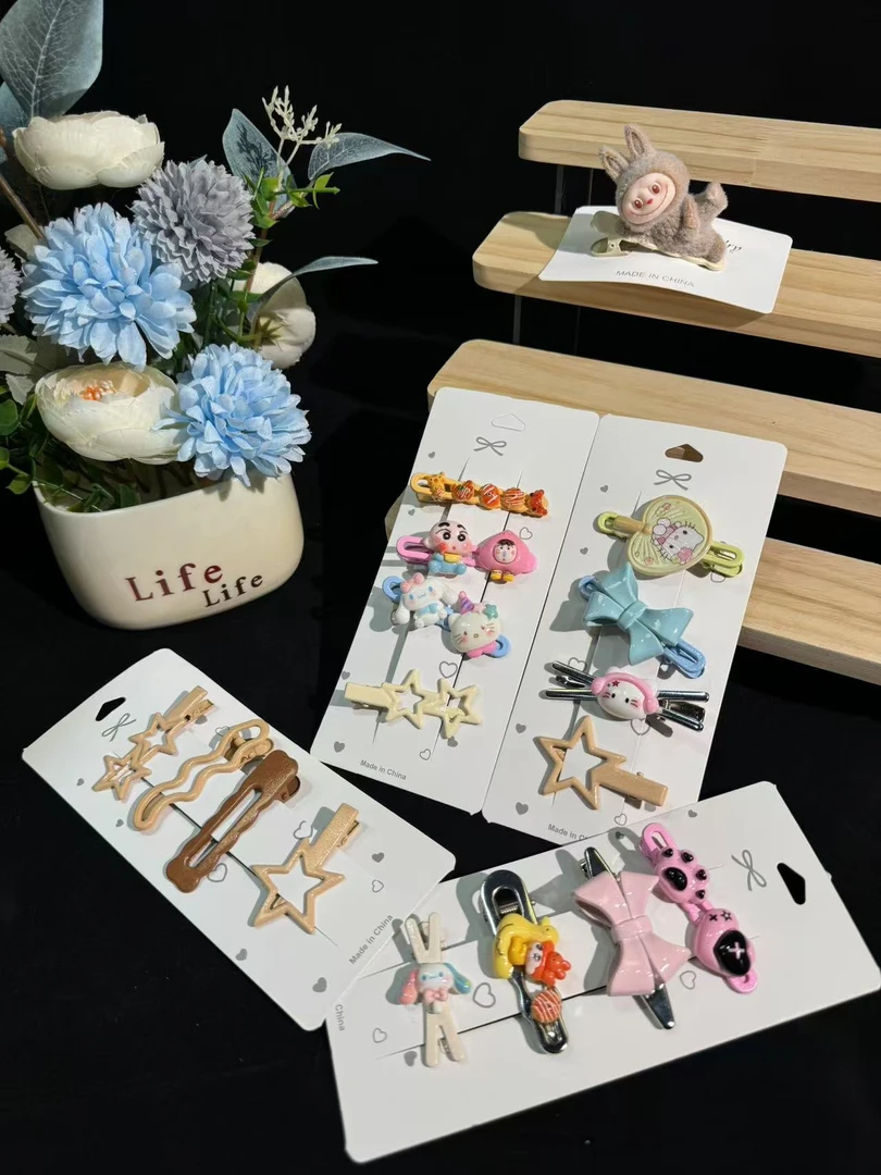 ［直播间拆  对对碰］DIY手工创意卡通发夹